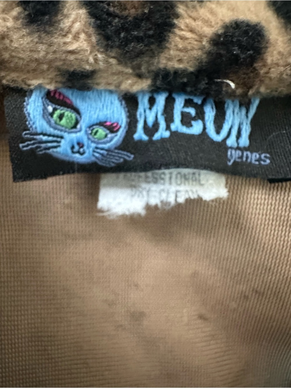 Y2K vintage Meow Genes leopard print jacket women’s small - Picture 2 of 4